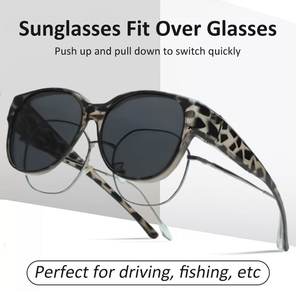✨️Vente chaude -50% de réduction - 💕Lunettes de soleil à monture overglass avec protection UV400